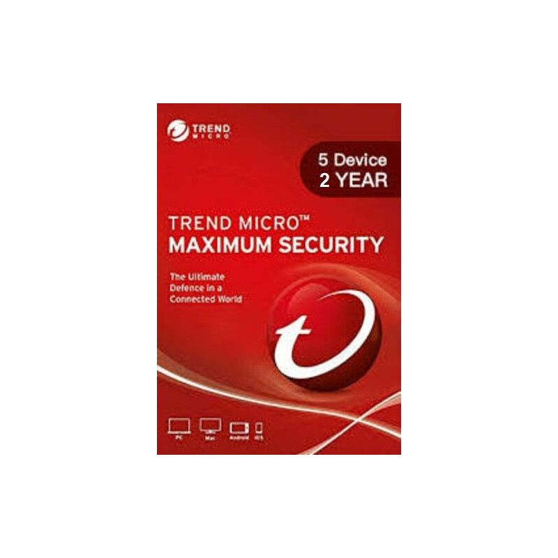 Trend Micro Maximum Security 5 Devices 2 Years Key GLOBAL Trend Micro Maximum Security 5 Devices 2 Years Key GLOBAL