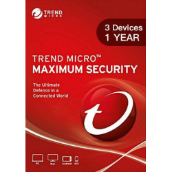 Trend Micro Maximum Security 3 Devices 1 Year Key GLOBAL