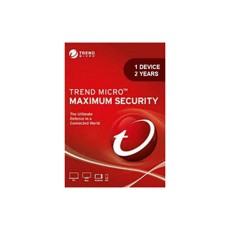 Trend Micro Maximum Security 1 Device 2 Years Key GLOBAL Trend Micro Maximum Security 1 Device 2 Years Key GLOBAL