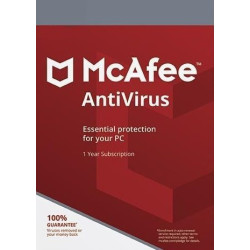 McAfee AntiVirus 1 Device 3 Years McAfee Key GLOBAL