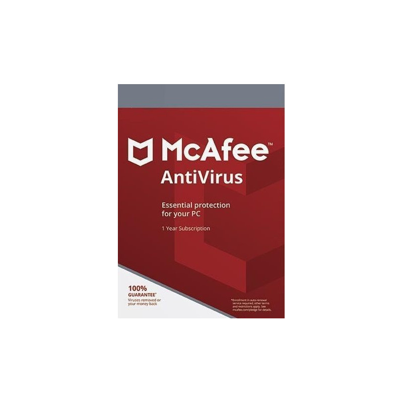 McAfee AntiVirus 1 Device 3 Years McAfee Key GLOBAL McAfee AntiVirus 1 Device 3 Years McAfee Key GLOBAL