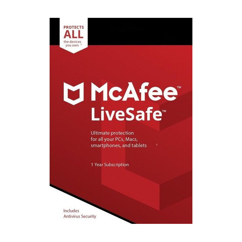 McAfee LiveSafe - Unlimited Devices 1 Year Key GLOBAL McAfee LiveSafe - Unlimited Devices 1 Year Key GLOBAL