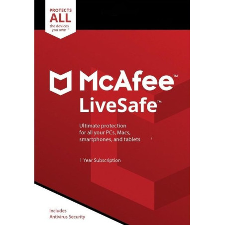 McAfee LiveSafe - Unlimited Devices 1 Year Key GLOBAL